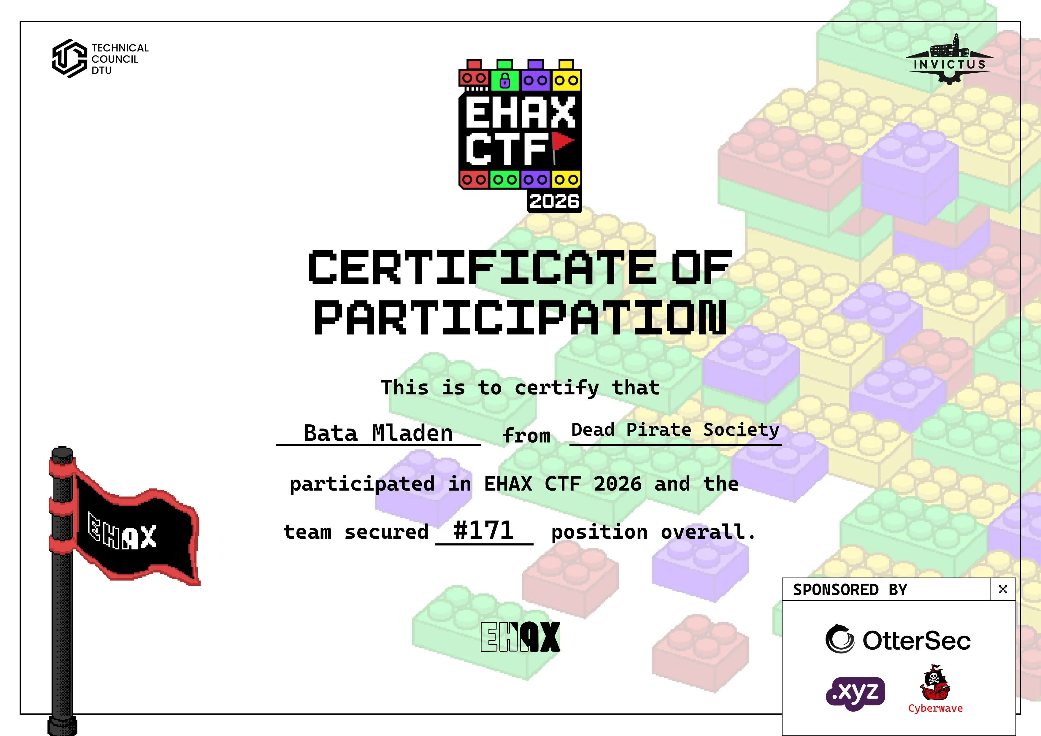 EHAX CTF 2026 CERT